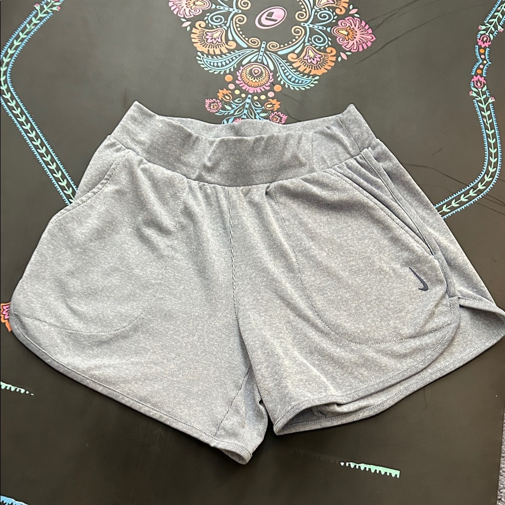 Nike Dri-Fit Blue and White Striped Shorts, size XS